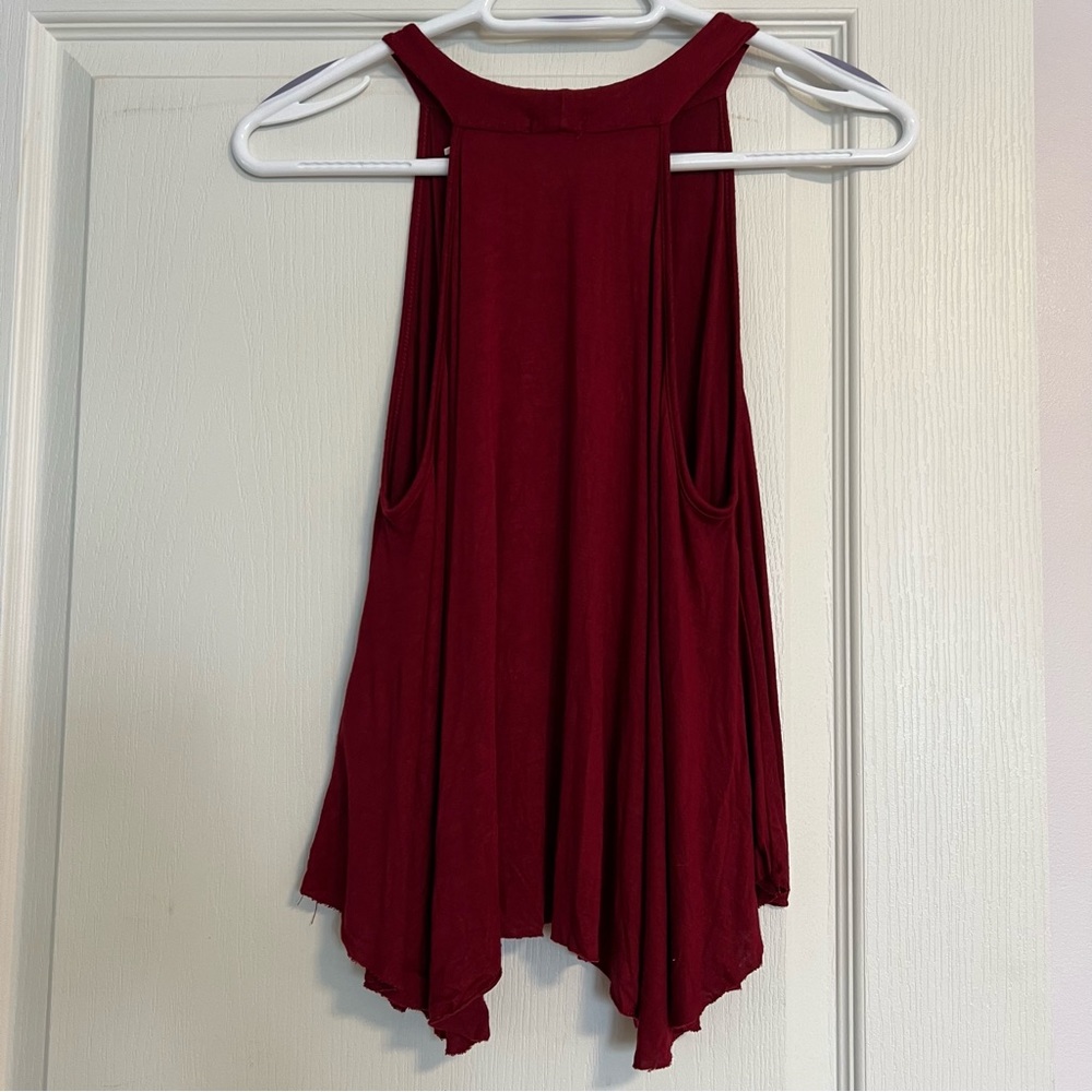 UO Kimchi Blue High Neck Red Tank Top - Picture 2 of 13